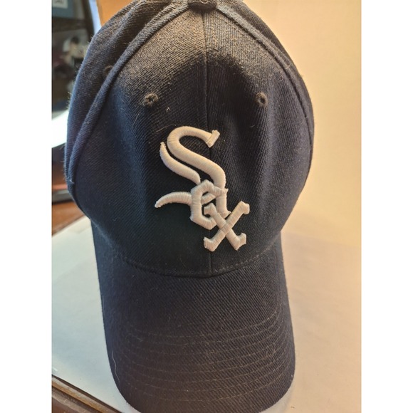 fan favorite Pants - Chicago White Sox Baseball Hat Black and White Letters Adjustable Small /Medium